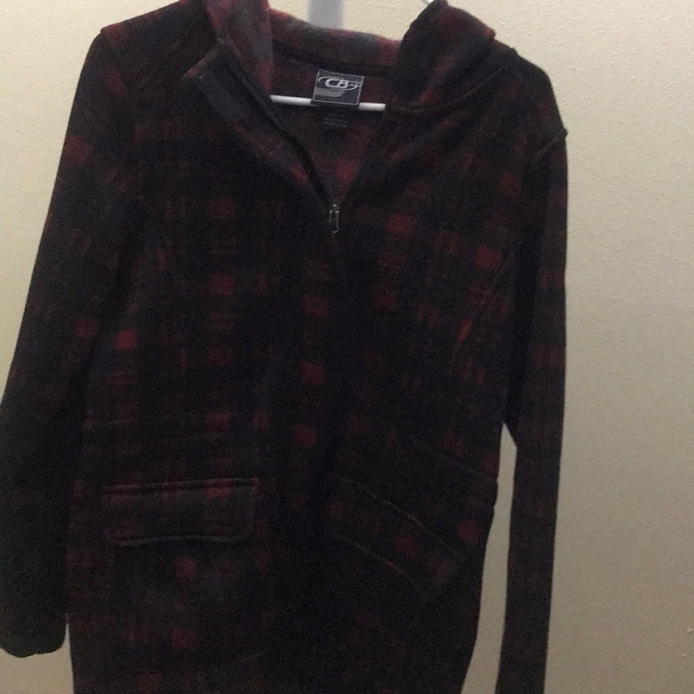 Red and black jacket